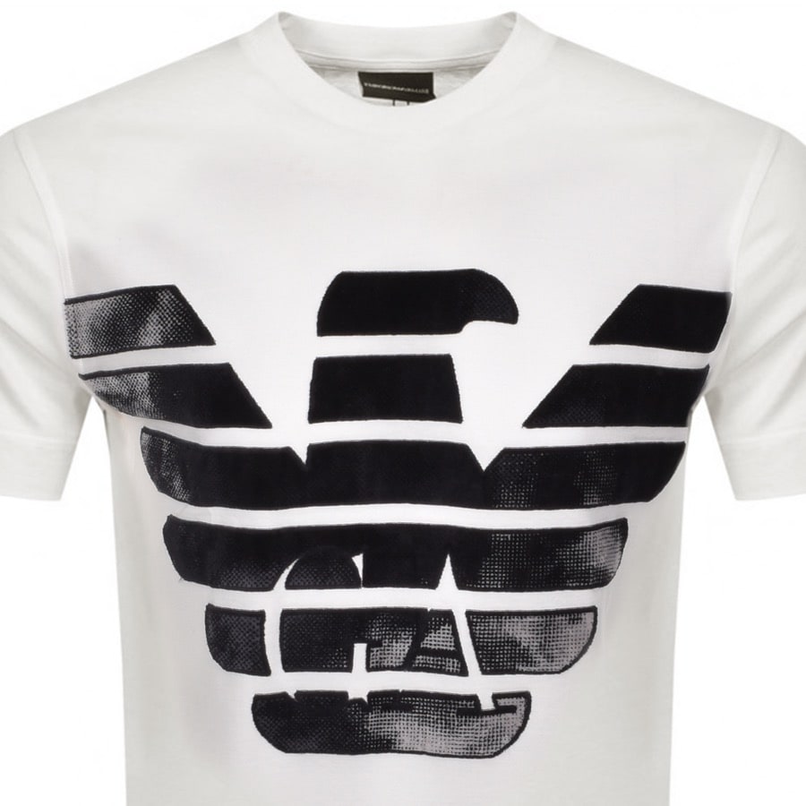 Alternative Image for ProductEmporio Armani Logo Crew Neck T Shirt White2